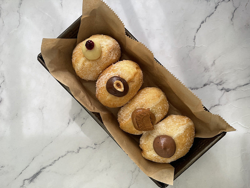 Box Of 4 Filled Vegan Doughnuts