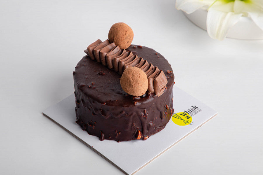 Eggless Coffee Butterscotch Cake