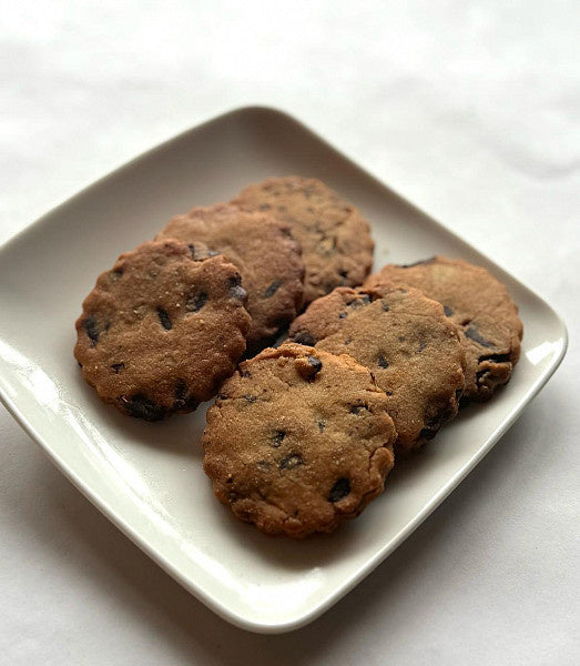 100% Whole Wheat, Vegan, Jaggery Sweetened Cookies (200 Grams)
