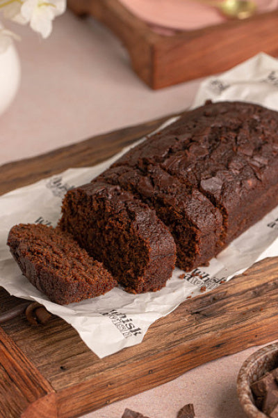 Eggless Healthy Chocolate Chunk Tea Cake