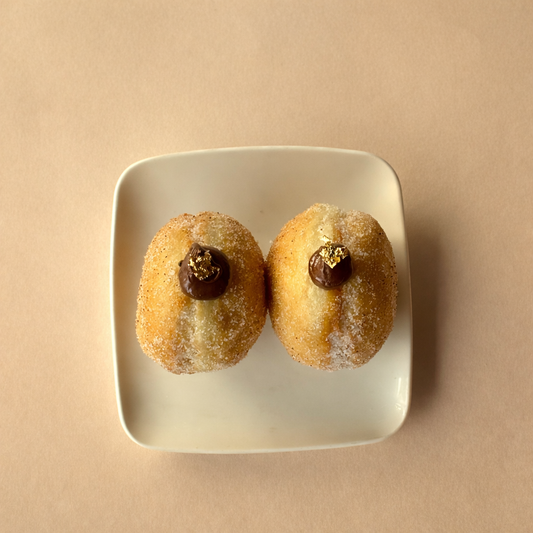 Dark Chocolate Mousse Doughnuts [2 Pieces, 1 Box]