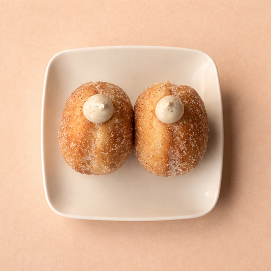Vanilla Custard Doughnuts [1 Box, 2 Pieces]