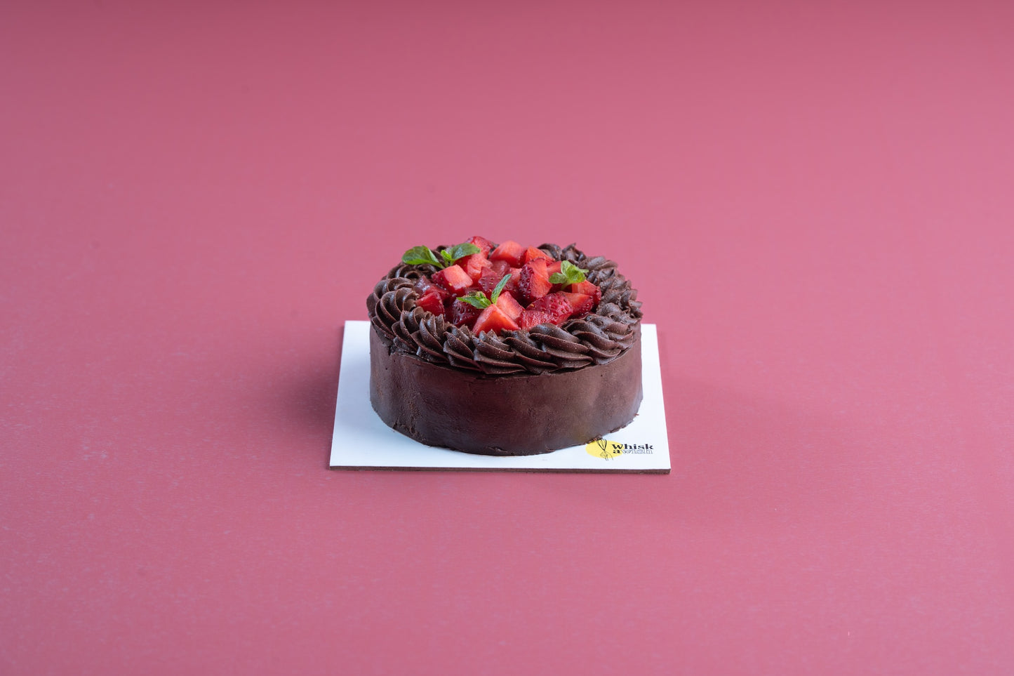 Vegan Chocolate Strawberry Cake