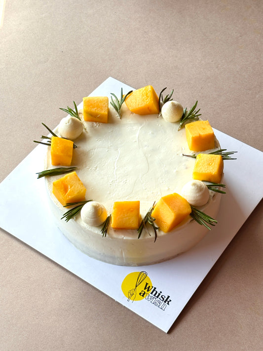 Sugar-Free Mango Cake with Cream Cheese Frosting