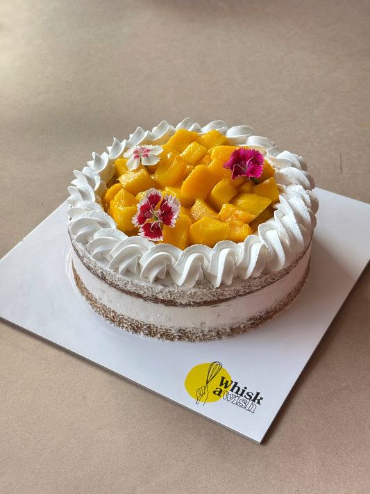 Vegan Whole Wheat Mango Cake
