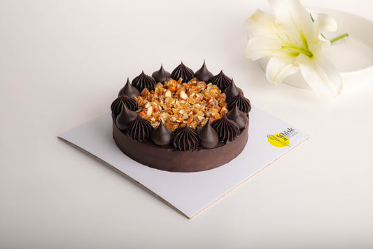 Almond Praline Dark Chocolate Cake 500 grams