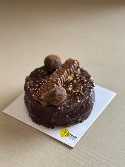 Eggless Coffee Butterscotch Cake