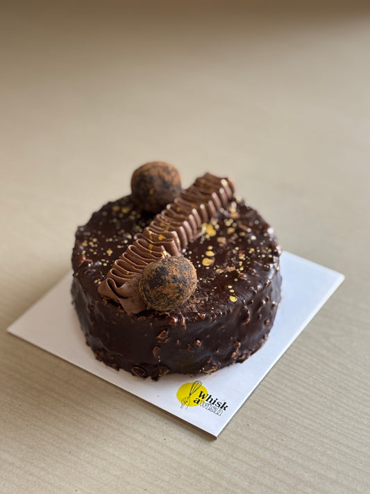 Eggless Coffee Butterscotch Cake