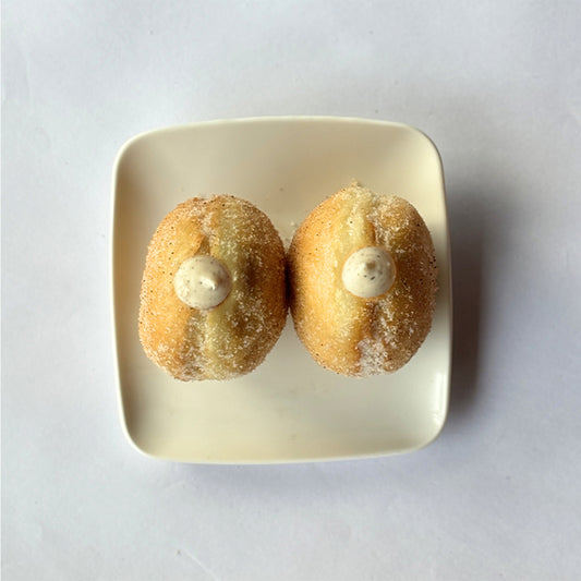 Vanilla Custard Doughnuts [1 Box, 2 Pieces]